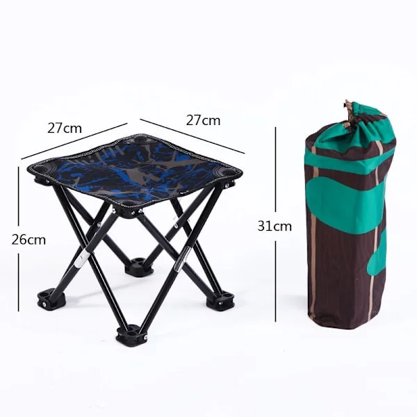 Camping-tuoli, kannettava taittuva tuoli, kannettava tuoli, minikokoinen taittuva tuoli, kalastustuoli