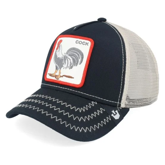 Goorin Bros. - The Cock Black/Khaki Trucker Trucker Black Cap - @ Hatstore
