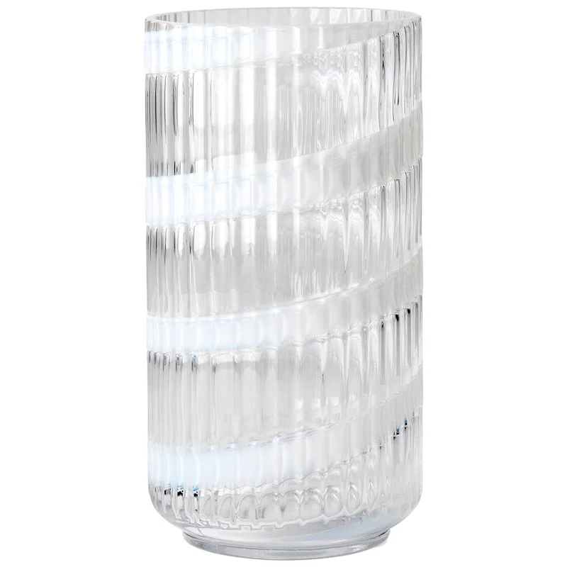 Lyngby porcelæn Swirl vase 20,5 cm, hvid | KitchenOne