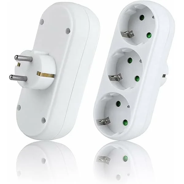 2-pakning vegguttak, grenuttak med 3 uttak, (3500W/16A), grenuttak, stikkontakt for hjem og kontor-Fei Yu