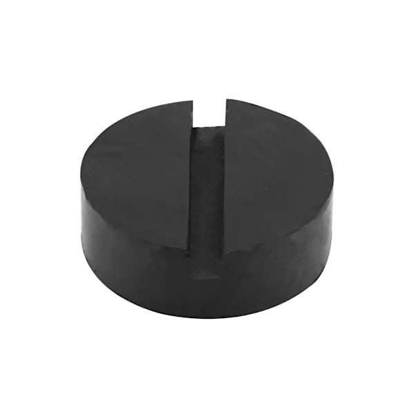 Bil Universal Slisset Ramme Skinne Gulvjekkputer Jekk Gummi Pad Adapter Svart