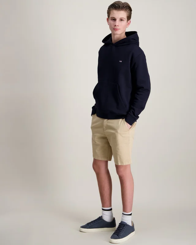 Lexington Lucas Organic Cotton Logo Hoodie Bleu Sweats à capuche Garçon - Kids Brand Store