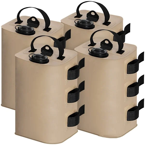 4 Pieces 10L Canopy Water Weight Bags, 40 kg Water Tent Weight Kit 4 Leg Weights for Pop-up Canopy, Gazebo, Awning, Tent Canopy Water Weight Bags 