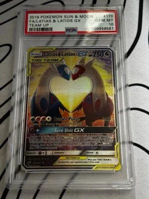 Pokemonkort Latias & Latios GX PSA 10