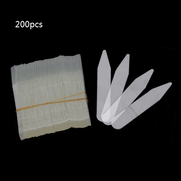 200 stk/sett Plast krage stivere Stays Bones Sett For Dress Shirt Men Gifts