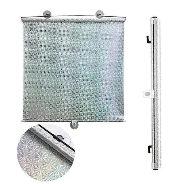 Pimentävä rullaverho PVC UV-suoja ikkunaverho makuuhuoneeseen ja kotiin, hopea, 40 x 125 cm