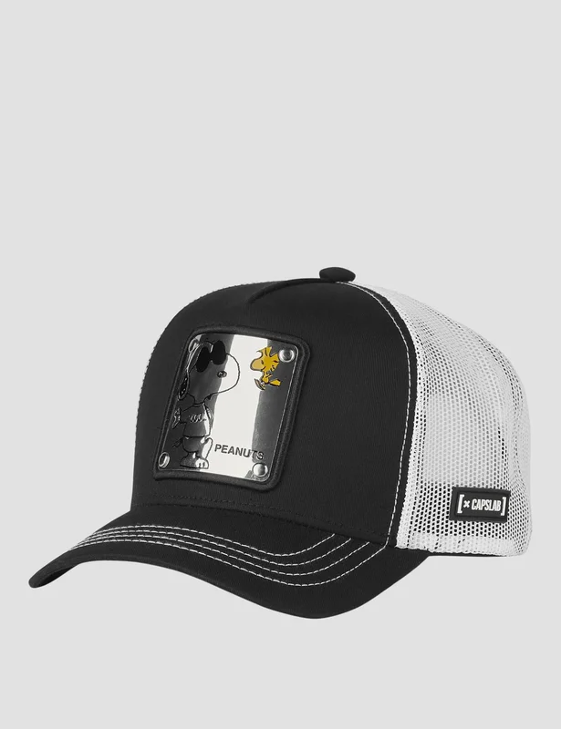 Capslab Peanuts Snoopy Schwarz Caps Unisex - Kids Brand Store