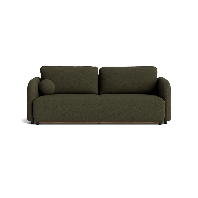 Arezzo 3-Sitzer-Schlafsofa, Stauraum, Loop Grün, modernes Design mit Bettkasten, komfortable Liegefunktion, weiche Polsterung, 93cm
