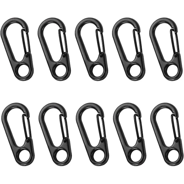 Mini karabinkrok, mini nøkkelring karabinkrok, metallfjærspenne, mini metall ryggsekkspenne, nøkkelring karabinkrok for camping/tur