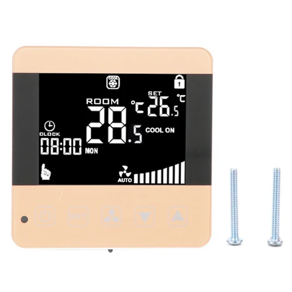 Smart LCD Digital Sentralt Klimaanlegg Viftekonvektor Termostat Temperaturkontroll WiFi-type