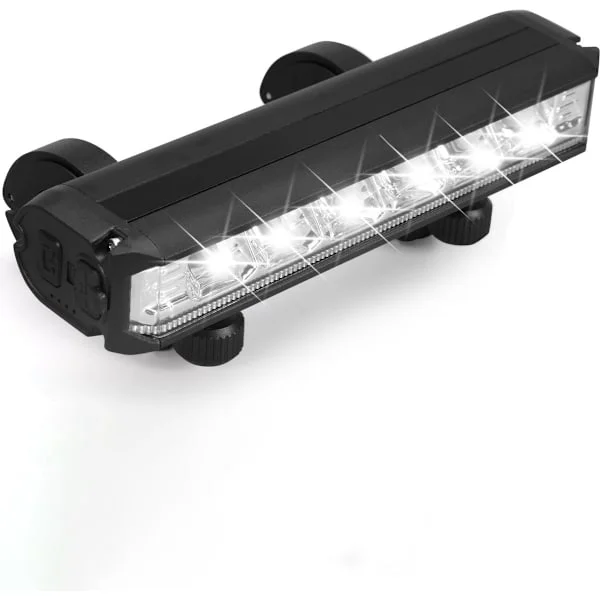 LED Cykellampa 1800 Lumen - USB Uppladdningsbar Cykellampa - Cykellampa med Powerbank - Framlampa MTB & Landsvägscykling