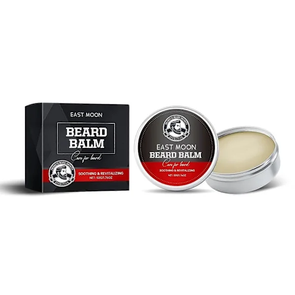 East Moon Beard Care Balm - Men's Beard Moisturizing and Cleansing Balm for Full Beards