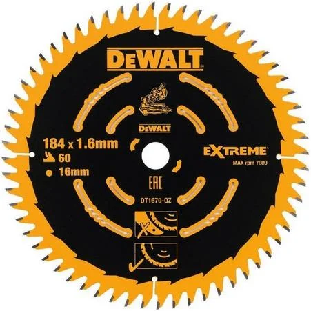 Dewalt DT1670 Savklinge 60T, Maskintilbehør & forbrugsvarer