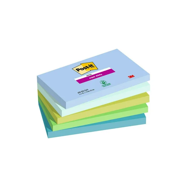 Notes POST-IT SS Oasis 76x127mm 5/fp