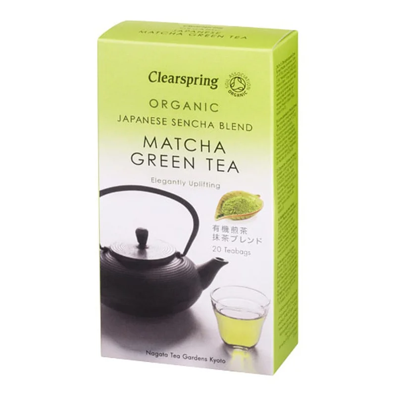 3 for 2 - Clearspring Sencha/Matcha Grøn te Ø 20 breve, Helse & Madvarer, Te, Grøn Te