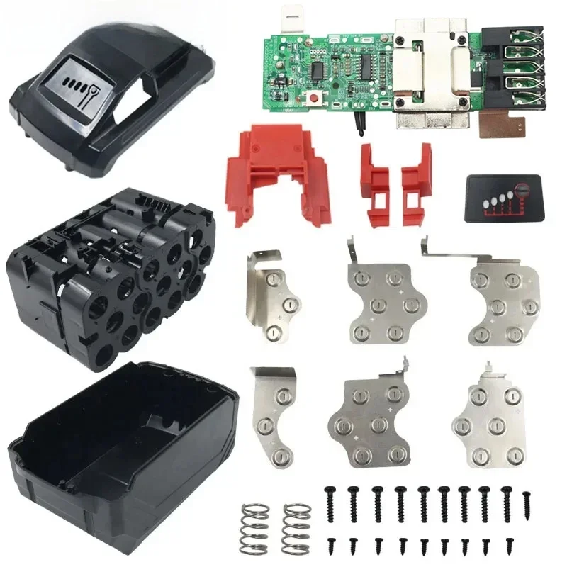 AliExpress - 15*21700 Li-Ion Batterie Kunststoff Fall Lade Schutz Bord Box Shell Für Milwaukee Für M18 18V 12Ah Lithium-Batterie gehäuse