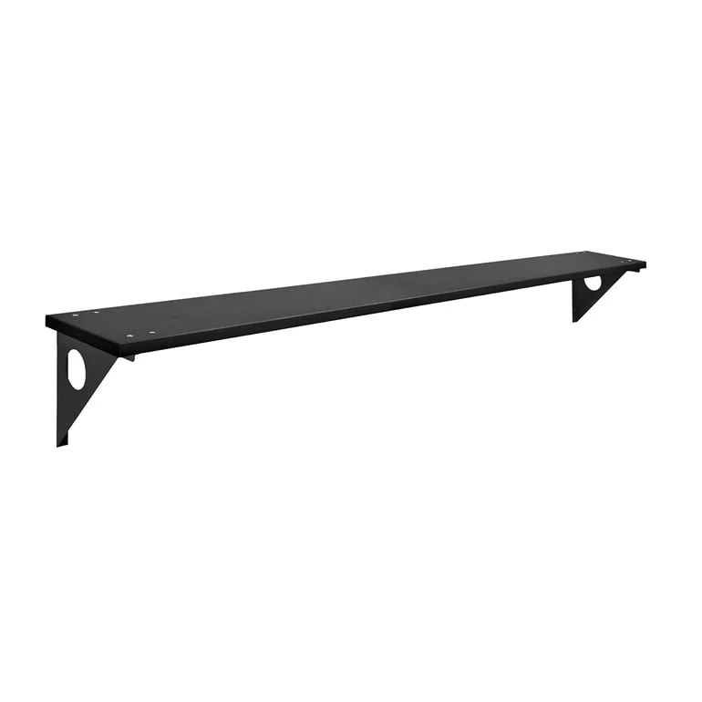 Sittbänk, vägghängd, 1500 mm, svart