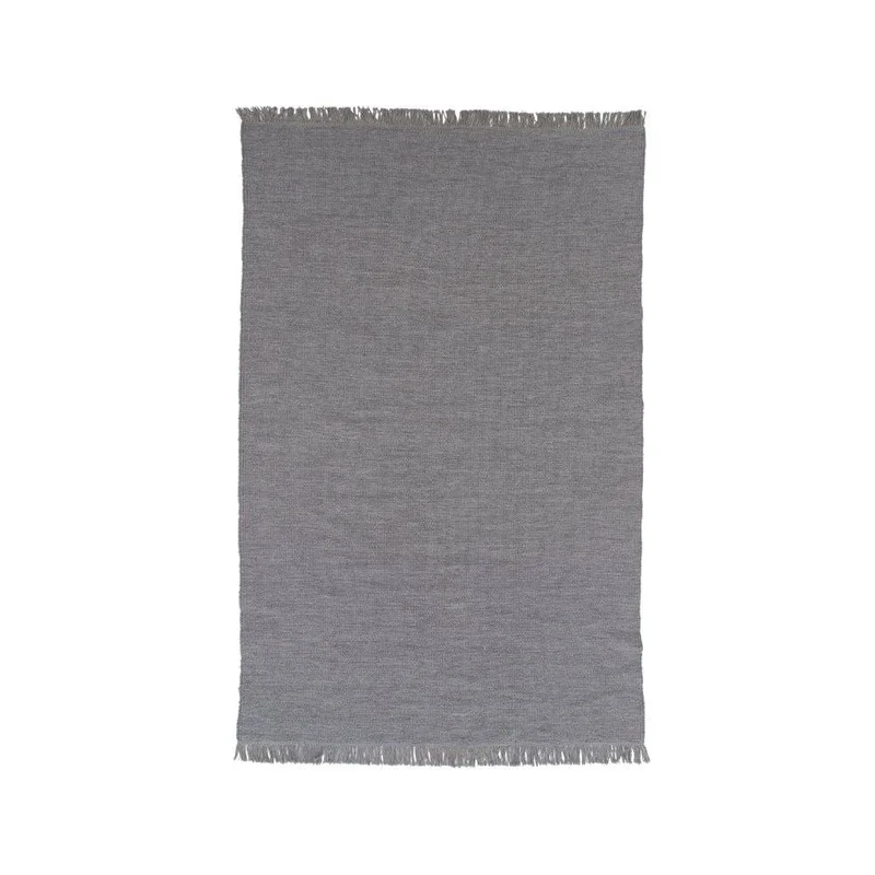 Cyrus Teppich, 230x160cm in Beige, eleganter Webteppich mit Fransen für Wohnzimmer und Schlafzimmer, sorgt für Wärme und modernen Stil.