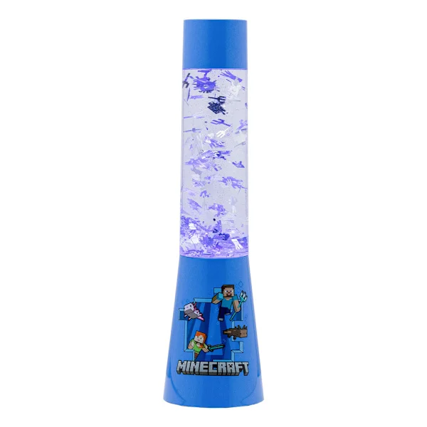 Paladone Minecraft Flow Lampa / Minecraft glitterlampa med unde