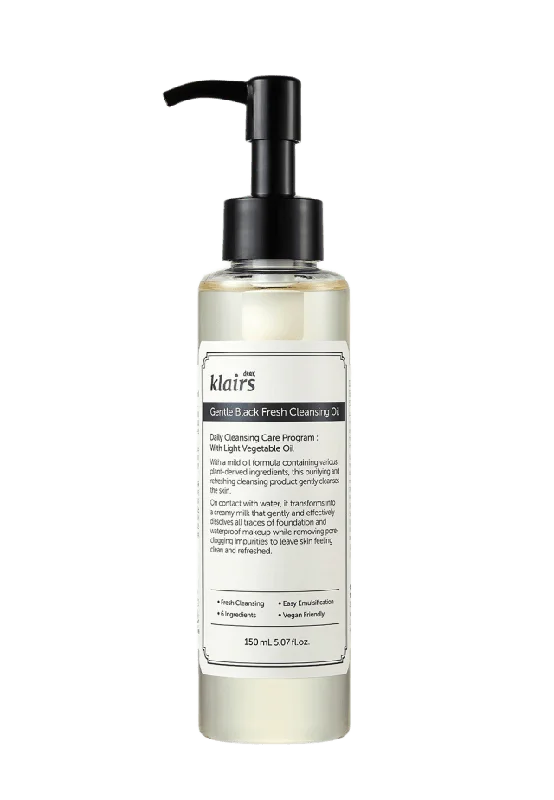 Klairs Gentle Black Fresh Cleansing Oil Rengöring Dam 150ML