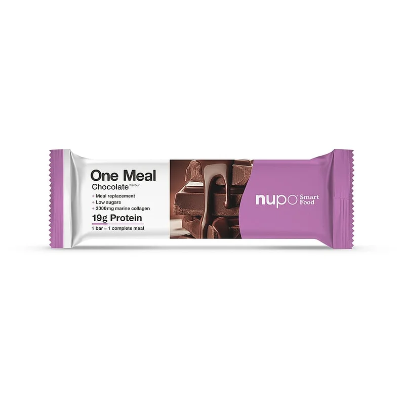 2 for 45 kr., Nupo One Meal Bar Chocolate 60 g, Sport & Velvære, Vægtkontrol, Kost- Og Måltidserstatning