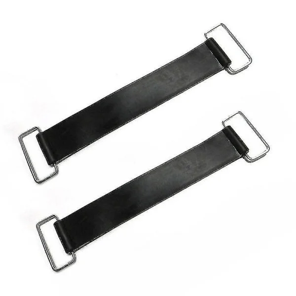 Motorsykkelbatteri Gummibånd Motorsykkelbatterier Hurtigfeste. (Svart) (2 stk)