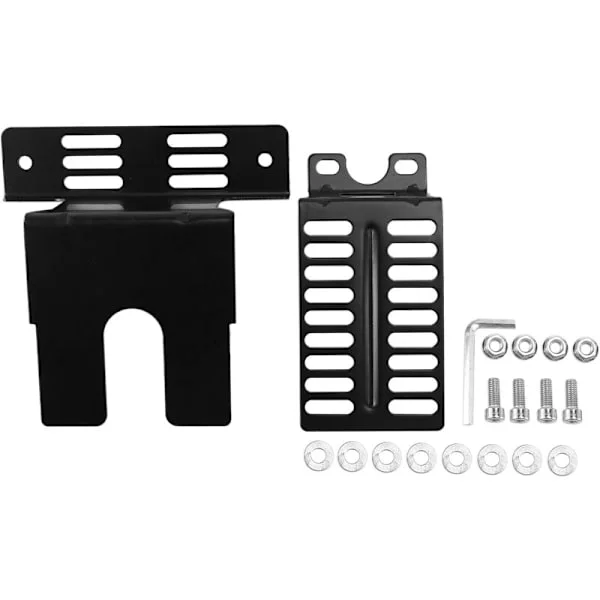 2 stk. rustfritt stål rotisserie motor brakett sett universell BBQ motor holder plater utendørs camping grillverktøy