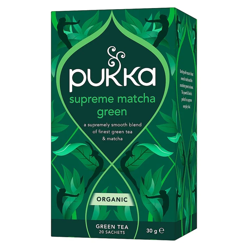 3 for 2 - Pukka Supreme Matcha Green te Fairtrade Ø 20 breve, Helse & Madvarer, Te, Matcha Te