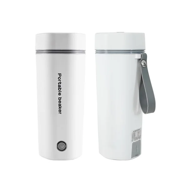 Portable Kettle, Small Electric Travel Kettle, Hot Water Kettle, Stainless Steel, 350ml White