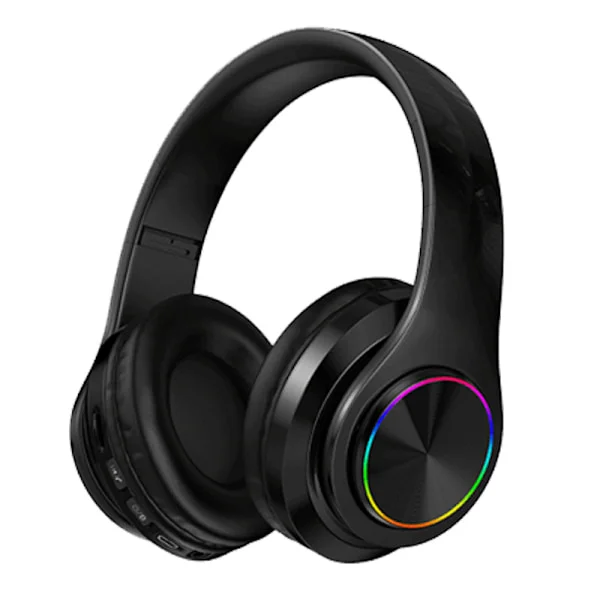Belyst Bluetooth Høretelefoner Over-Ear Subwoofer Trådløse Sports Høretelefoner