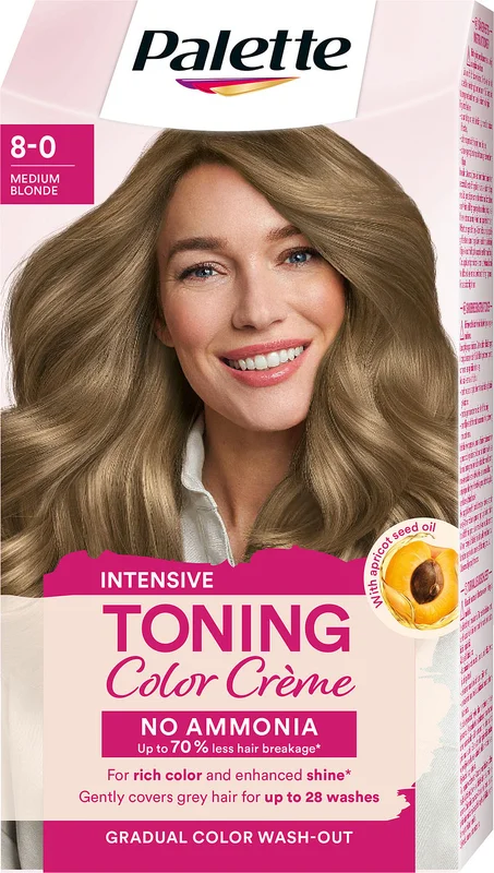 Spar 25% • Køb 2, Schwarzkopf Tonings farve 8-0 Medium Blonde, Hår, Hårfarve, Toningsfarve