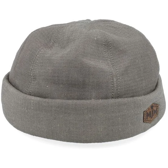 MJM Hats - Aron Cotton Olive Docker Docker Black Beanie - @ Hatstore