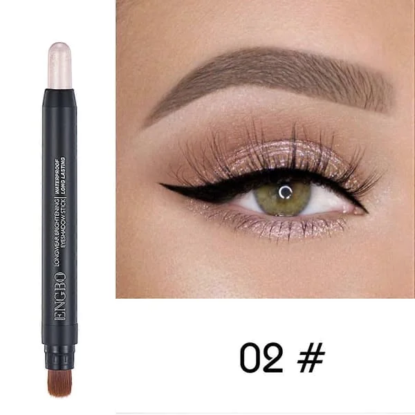 Øjenskygge, Øjenskygge Shimmer Stick, Glitter Vandtæt Øjenskygge, Langtidsholdbart Øjenmakeup Sæt, til Skygge Eyeliner Brightener Blyant Stick til 