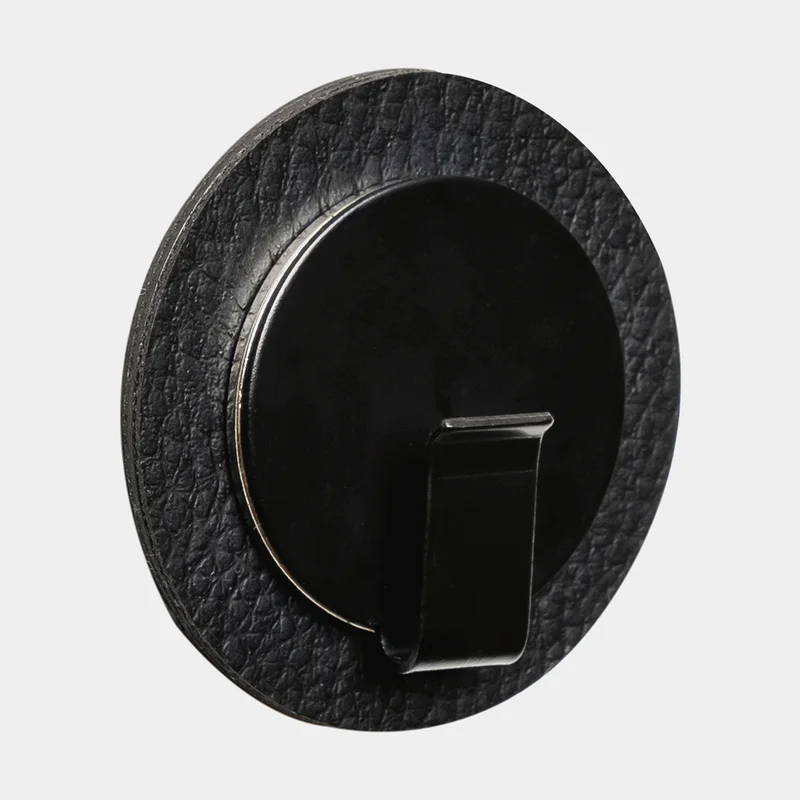Magnetic Hook Silwy Magnetic Hook Clever, black + black self-adhesive magnetic plate Ø6.5 cm