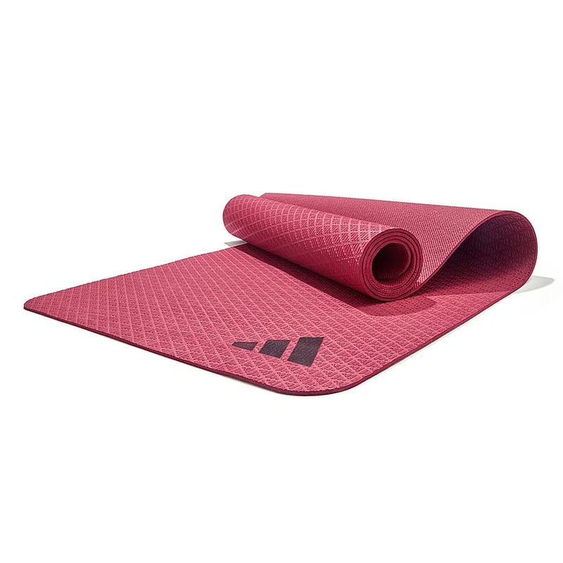Spar 20% • Køb 2, Adidas Yogamåtte Bordeaux 4 mm, Sport & Velvære, Yogaudstyr, Yogamåtter