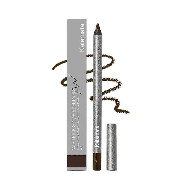 Langtidsholdbare Eyelinere, Langtidsholdbare Eyelinere, Vandtæt Naturlig Kontur Sort Mat Eyeliner Blyant til Våd Øjne eller Ferie Svømning Army Grøn