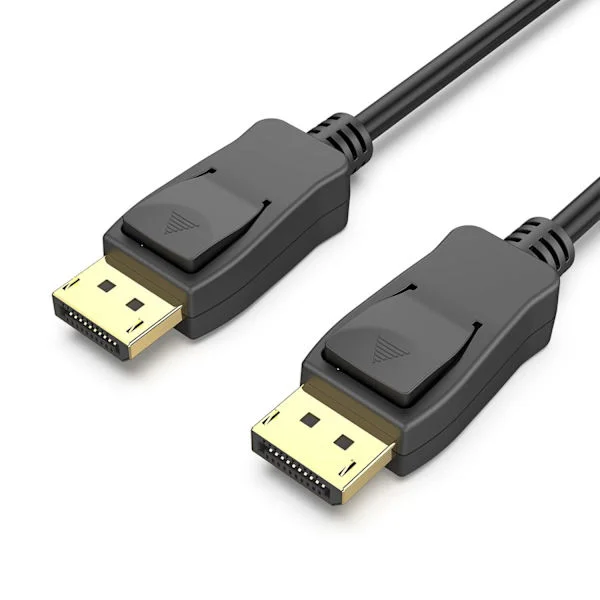 1 DisplayPort till DisplayPort, hane till hane videokabel 1,8m kabel, DP till DP hane till hane kabel, stöder 4K@60Hz, 2K@165Hz