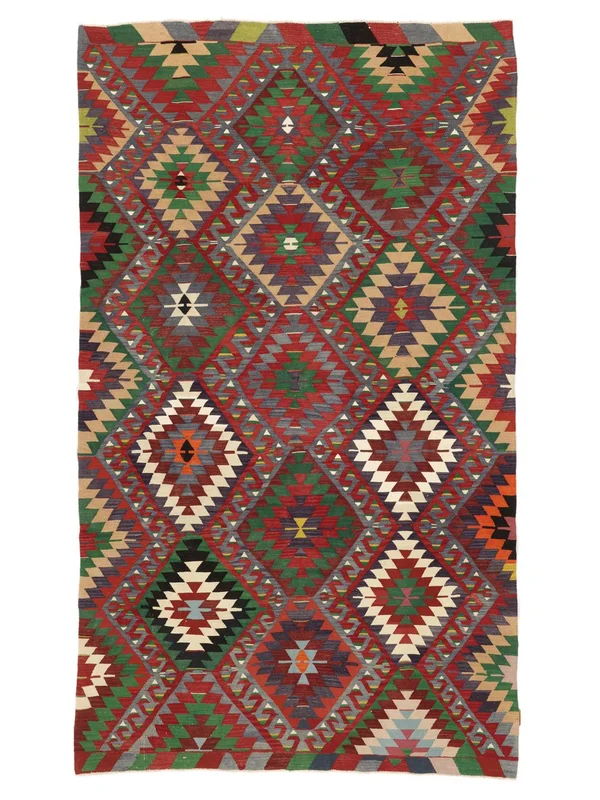Tkany Ręcznie Kilim Vintage Dywan 187X317 Vintage Wełniany Ciemnoczerwony/Czarny