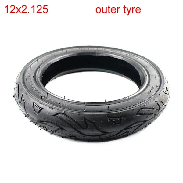 12x2.125 (57-203) Däck 12" Cykel Scooter Barnvagn Däck Innerslang 12*2.125 E-cykel El-Sparkcykel Däck