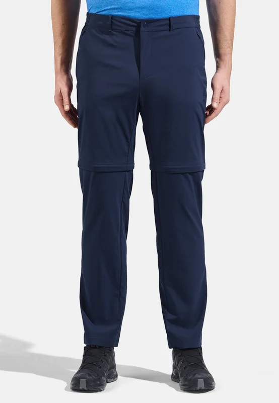 Odlo Men's Ascent Light Zip-Off Hiking Pants, 46, blue