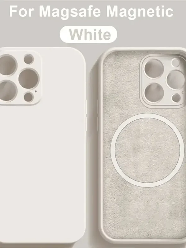 AliExpress - Étui magnétique en Silicone liquide d'origine pour Magsafe, Charge sans fil, pour iPhone 16 15 14 Plus 13 12 11 Pro X XR XS 7 8, 