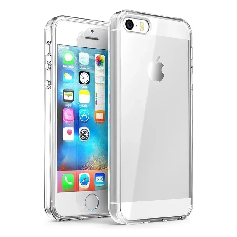 AliExpress - Étui pour iPhone SE 2020 2022 7 8 6 6S Plus 5S 5 SE TPU Silicone Transparent étui souple pour APPLE iPhone 7 8 Plus couverture arrière