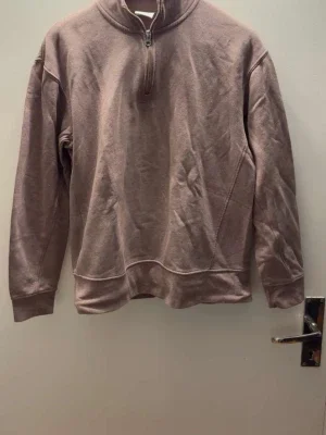 Zara Half-Zip Sweatshirt – Size S – Mauve Pink