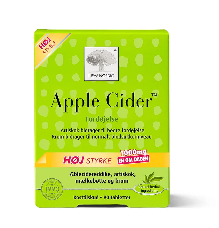3 for 2 - New Nordic Apple Cider 90 stk., Helse & Madvarer, Naturlægemidler, Mave / Tarm