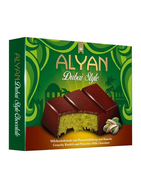 ALYAN Dubai Pistasj Sjokolade 0.1kg