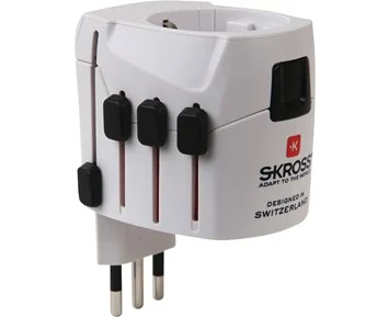 SKROSS Travel Adapter World PRO (earthed) - Reseadapter för fler än 220 länder