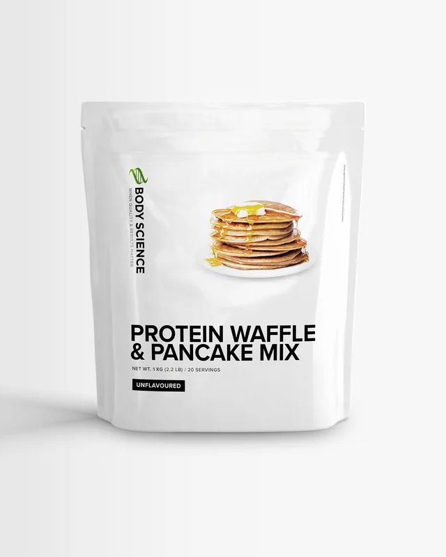 Proteinpannkakor - 1 kg - Delicious Vanilla - Body Science Protein Waffle & Pancake Mix - Pannkaksmix, Våffelmix, Proteinvåfflor