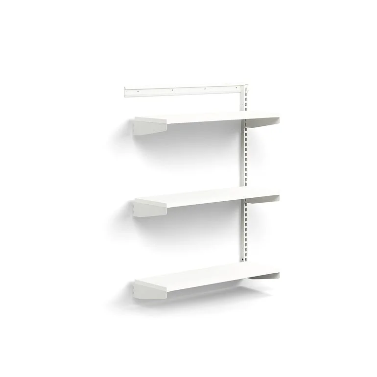 Wall shelving RELY, add-on, laminate shelves, 1221x900x300 mm, white