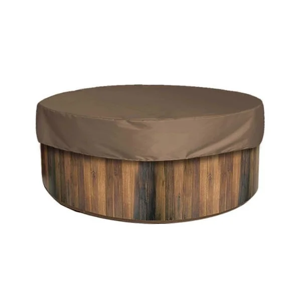 Rundt Spabad Cover UV-bestandigt Spabad Cover Udendørs Spa Spabad Cover, 100% Nyt