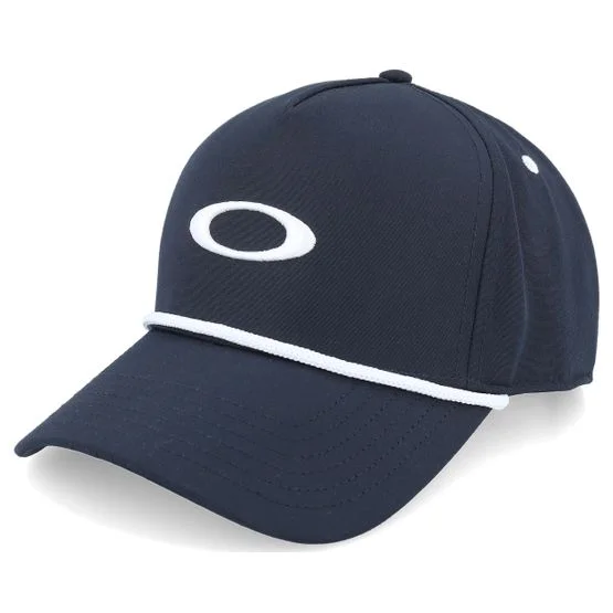 Oakley - Ble adjustable Czapka Z Daszkiem - Ellipse Rope Hat Black/White A-Frame Adjustable @ Hatstore